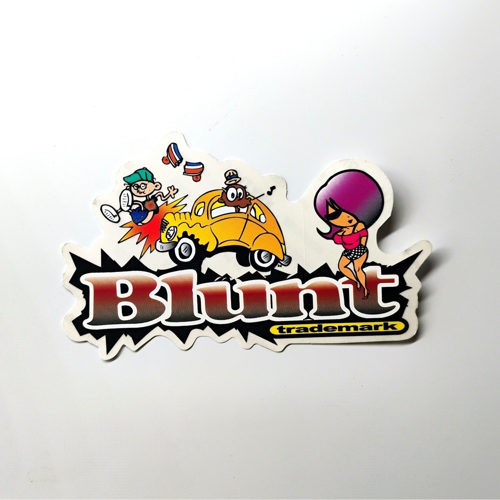 Blunt Clothing Sticker Streetwear Skateboard Classic 1990s Vintage
